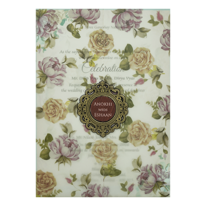 Vellum Floral Wedding Card-KJTS3634