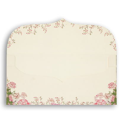 Pink Floral Peacock Money Envelope - KRCE7060