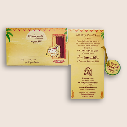 Yellow House Warming Card-KNKRL113