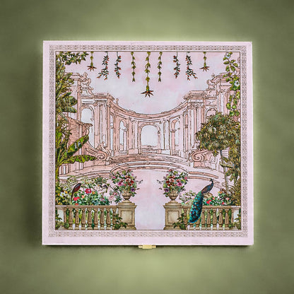 Pastel Pink Palace Luxury Sweet Jar Box-KBX10106