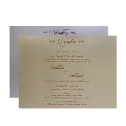 Blue-Gold-Floral-Padded-Wedding-Card -KMMWD1133