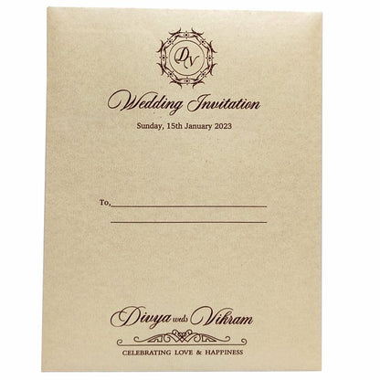 Pink Premium Floral Tracing Sheet Card In Offset Print-KNCY6071-King of Cards