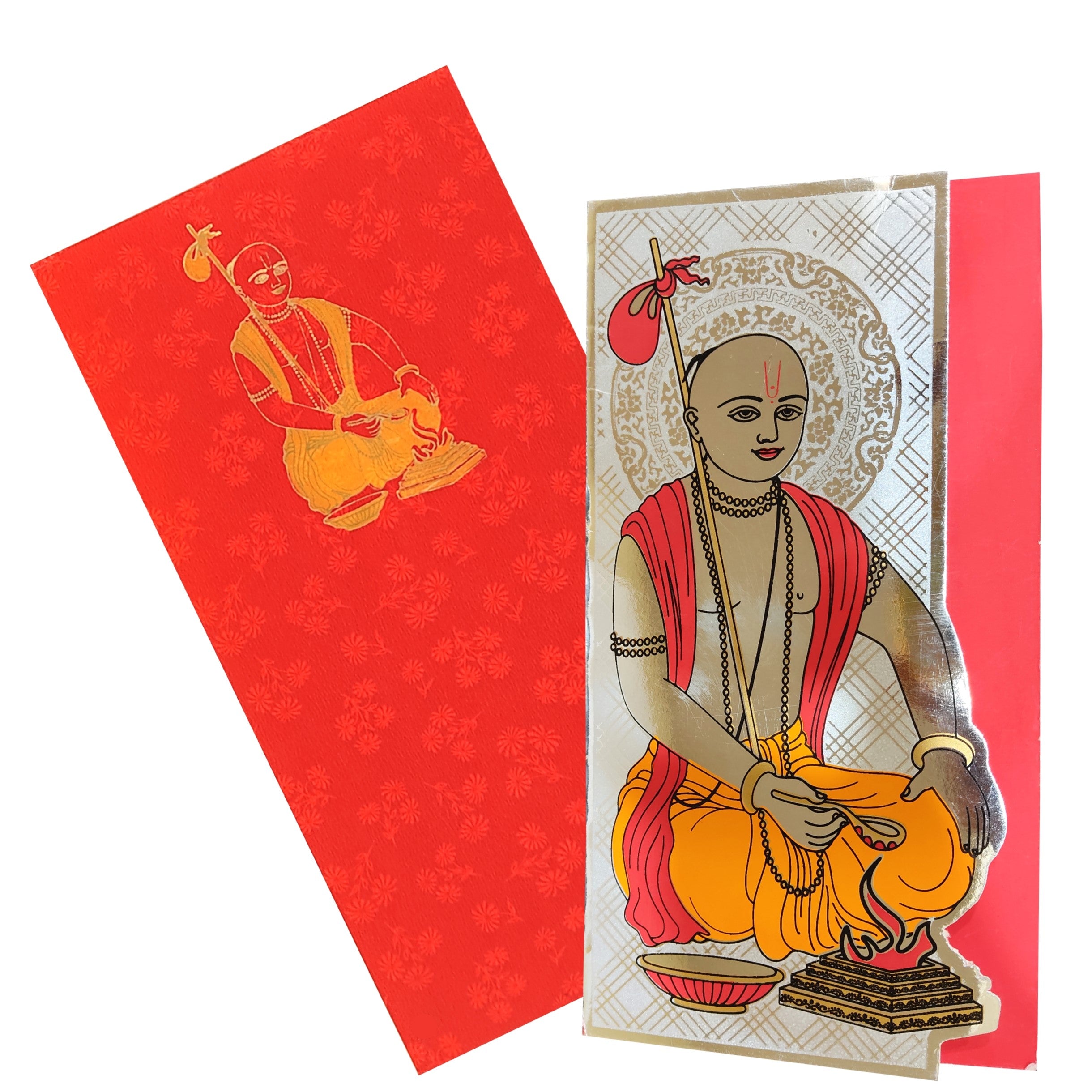 Red Threading Ceremony Invitation Card-King of Cards