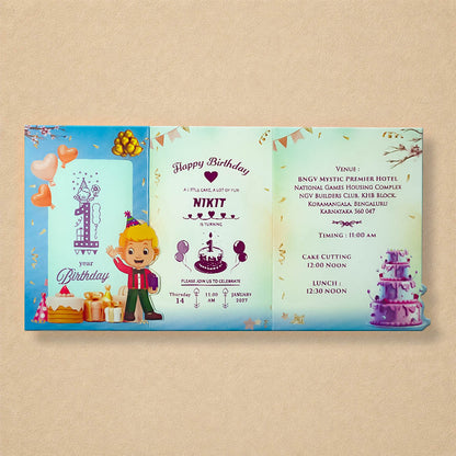 Blue Boy Birthday Card-KNKRL116