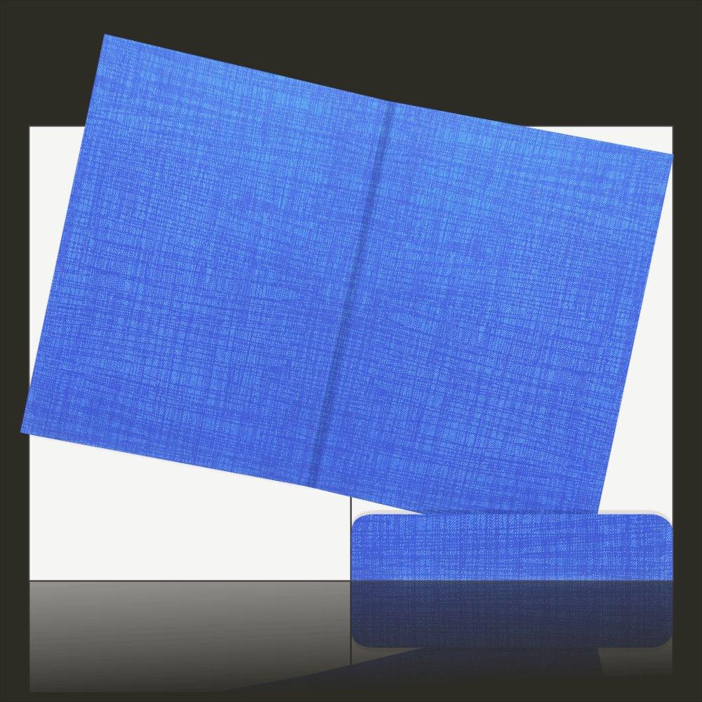 Enchanting Blue Shading With Laser Cut Wolly Material Wedding Card
