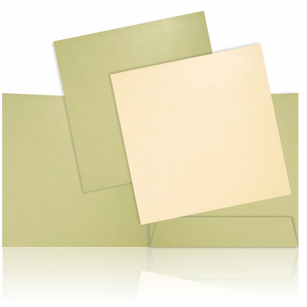 Gorgeous Green Shading With Blossom Theme Wedding Card - KND8002G