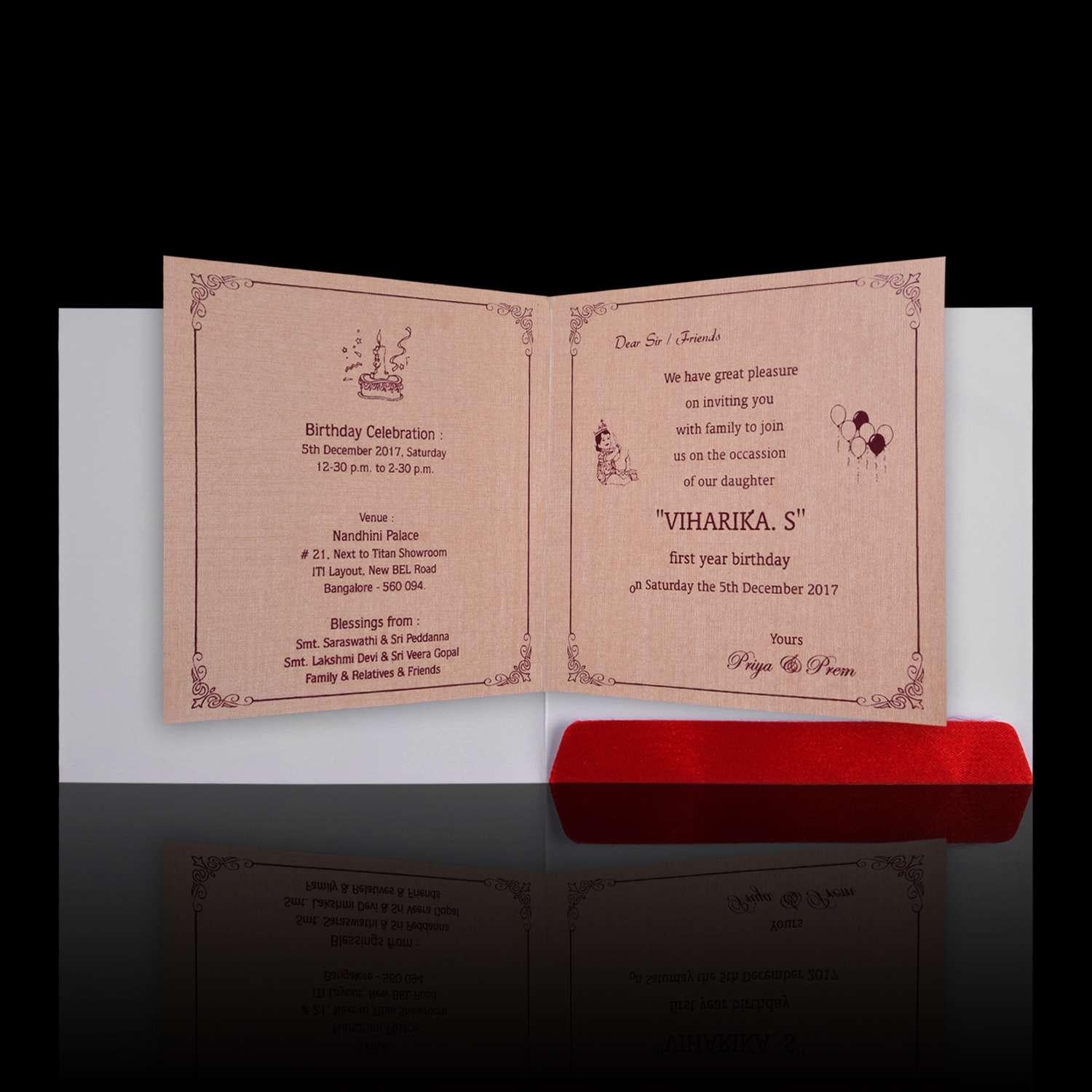 Red Invitation Card