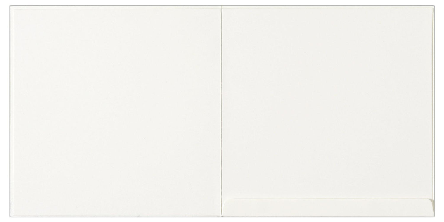 Invitation Card - Elegant White and Pale Blue Wedding Invite-KNK1210