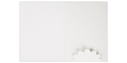Invitation Card - Contemporary and classy Card in white and gold-KNK1764