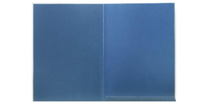 Blue Embossed Invitation Card