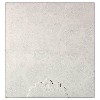 Marvelous White Shading With Wedding Invitation Card - KNK2552