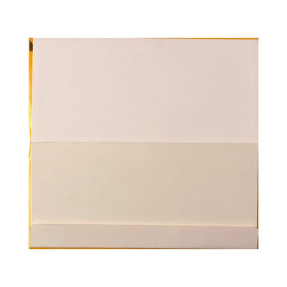 Invitation Card - Golden Glitter Invitation Card-KNK2864