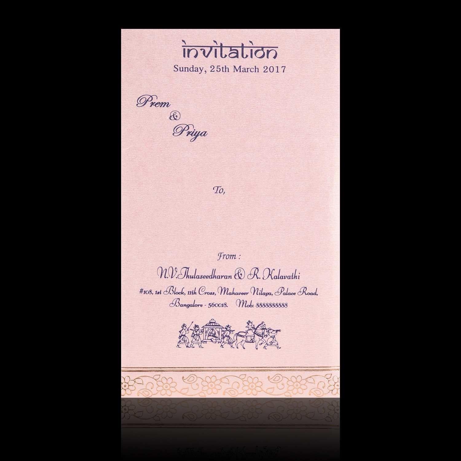 Invitation Card - KNK30180