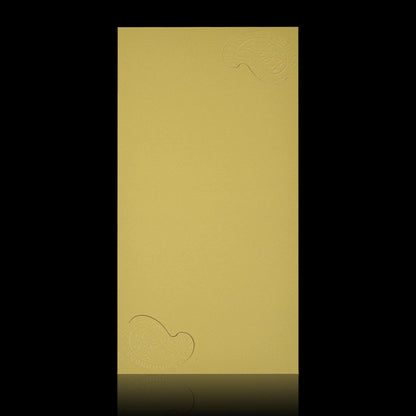 Alluring Gold Shading Single Sheet Wedding Card-KNK30340