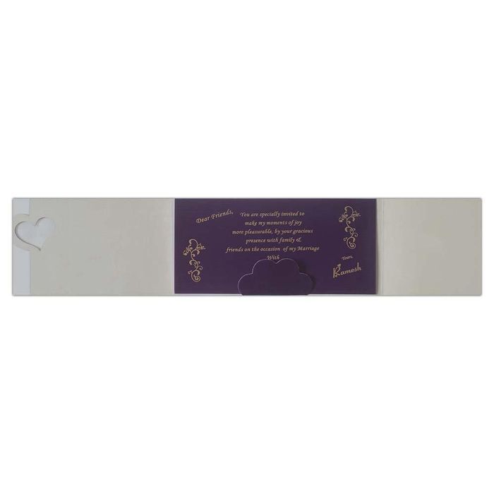 Invitation Card - Golden Hearts Invitation card-KNK3075-King of Cards