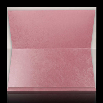 Pink Floral Metallic Invitation Card-KNK3448