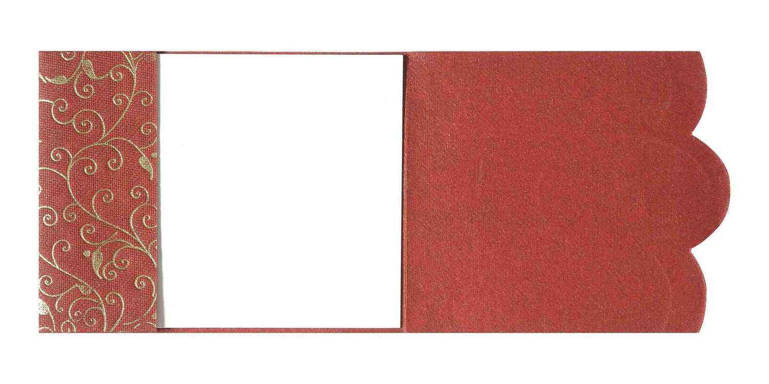 Invitation Card - Red Vakratunda Ganesha Friends Invitation Card-KNK3449