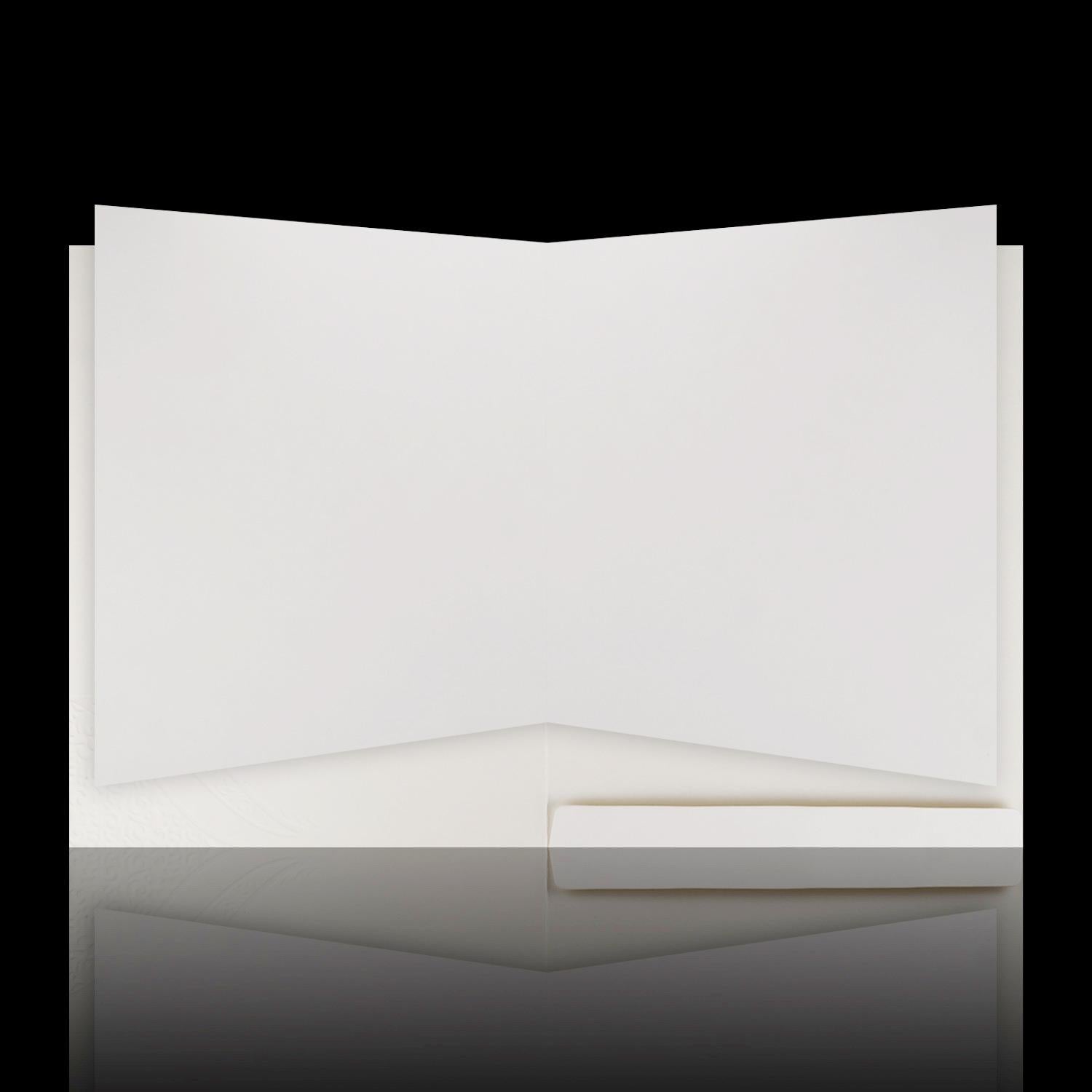 Fascinating Ganesha With White Shaded Wedding Card - KNK3623