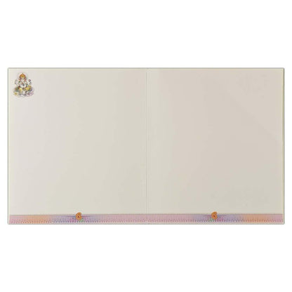 White Colourful Wedding Card