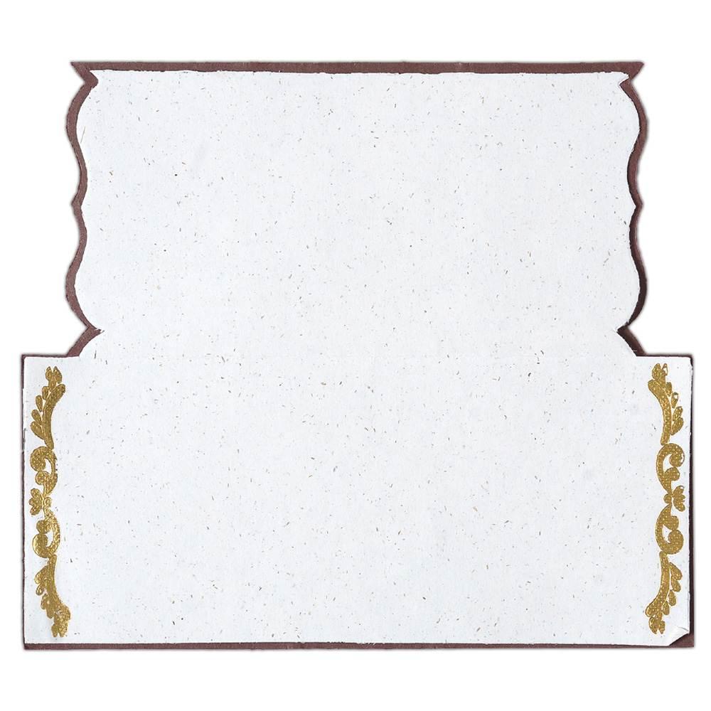 Invitation Card - Glittery Ganesha Golden Designer Invitation Card-KNK4956