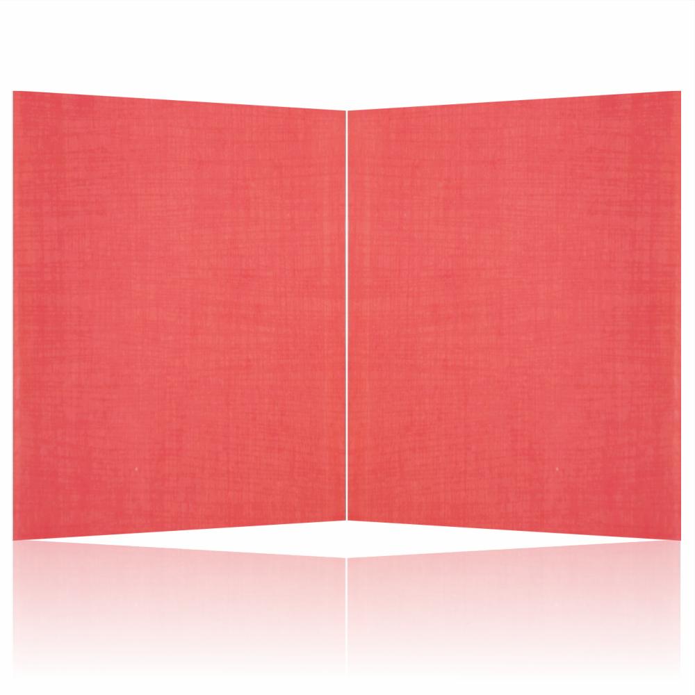 Red Jumbo Metallic Die Cut Card-KNK50193