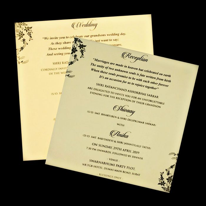 Attractive Light Green Shading With Designer Invitation Card - KPBN2330-King of Cards