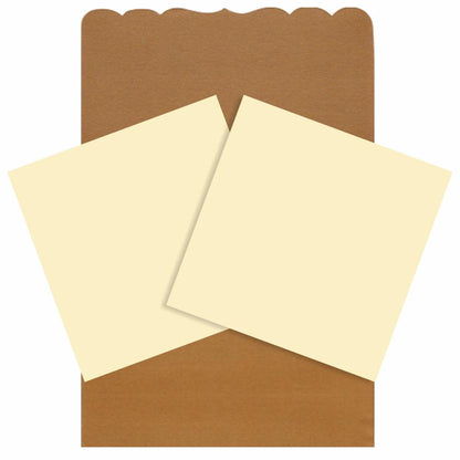 Gold Die Cut Invitation Card