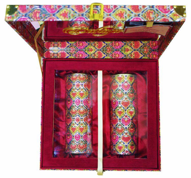 Maroon And Gold Themed Ultra Premium Invitation Card-KNKUP011-King of Cards