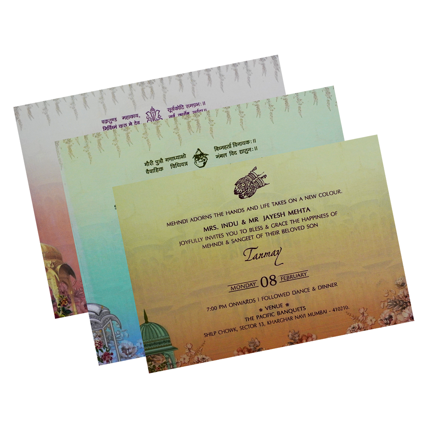 Orange Wedding Box-KRC30260