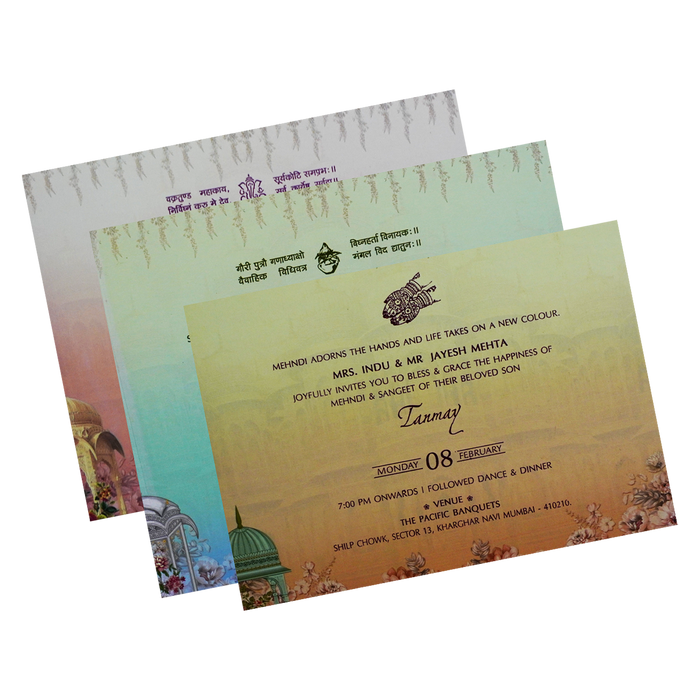 Orange Wedding Box-King of Cards