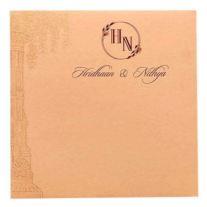 Light Pale Pink Single Sheet Invitation-King of Cards