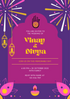 Blue Tassel Jain Wedding Invitation-AAJWI001