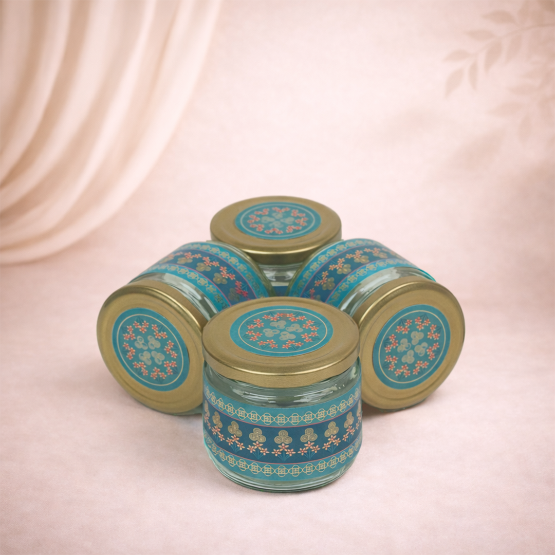 Royal Blue Peacock Luxury Sweet Jar Box-KBX10104