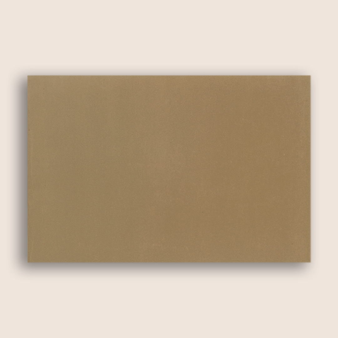 Brown Velvet Floral Door Style Padded Invitation Card - KJTS1851