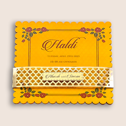Maroon Premium Floral Luxury Invitation Box - KNLW202557