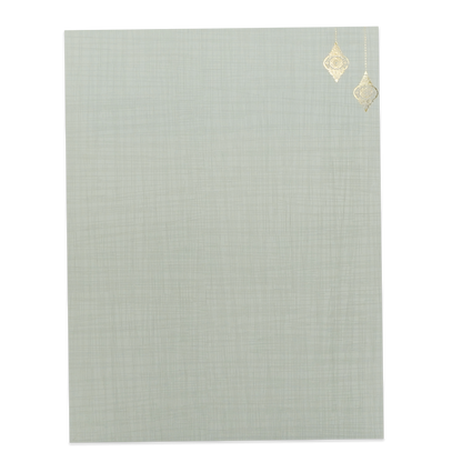 Grey Royal Elephant Wedding Card-KNK7083G