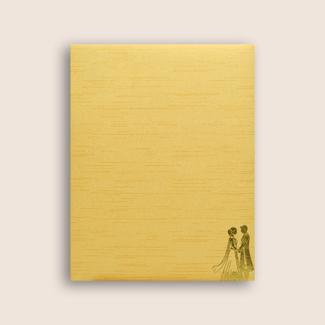 Gold Floral Arch Wedding Invitation - KNRM7081G