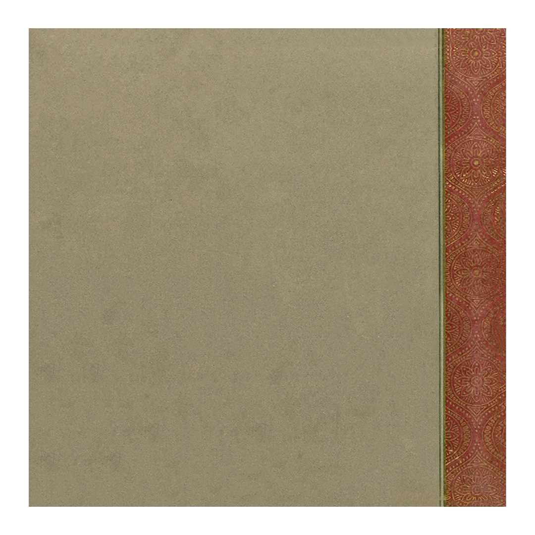 Brown Floral God Wedding Card-KNK30361
