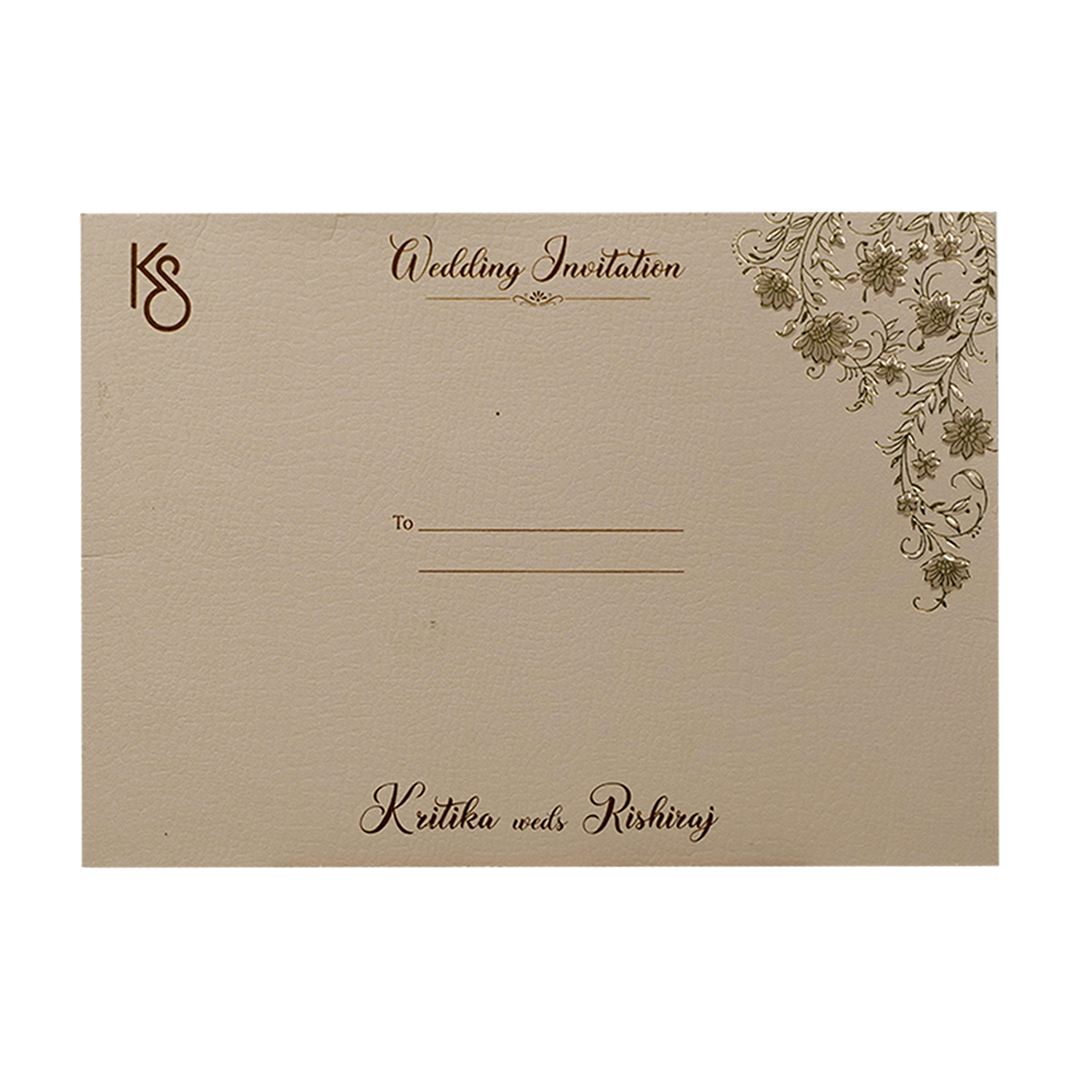 Dusty Pink Gold Ornate Wedding Card-KSI64760