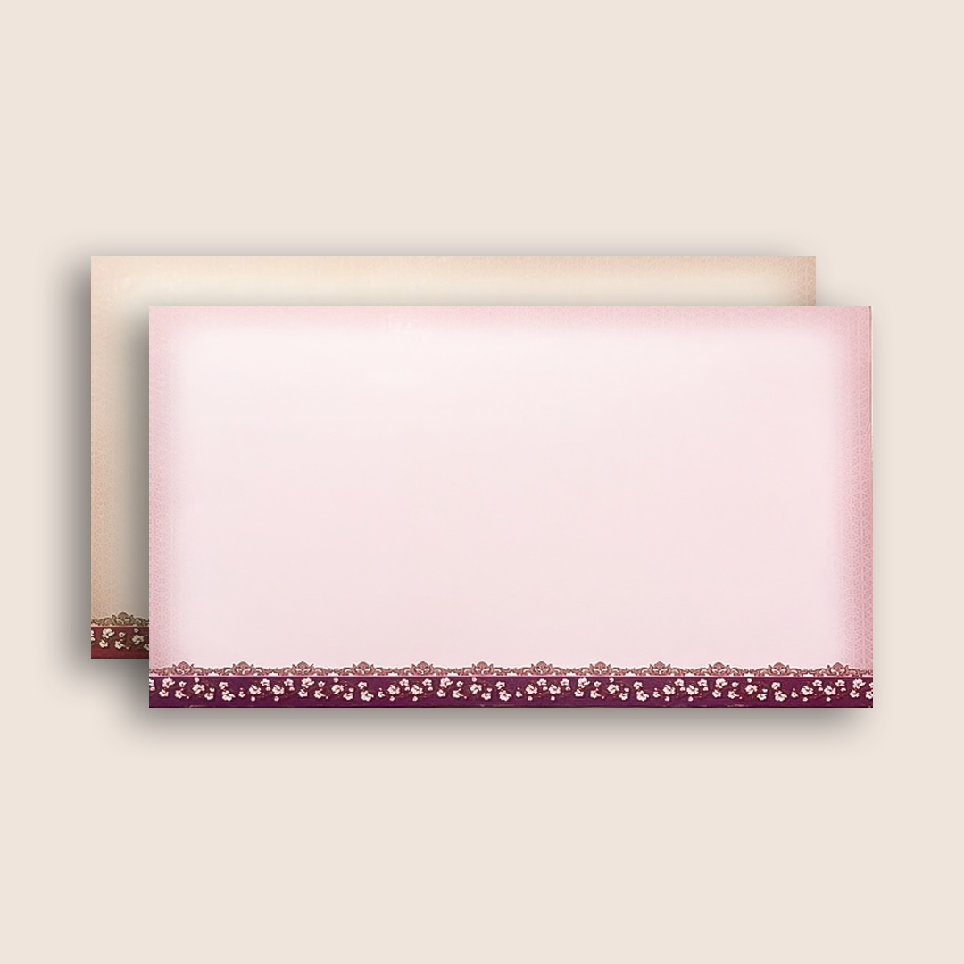 Pink Bride Groom Door Style Wedding Card - KAA05440