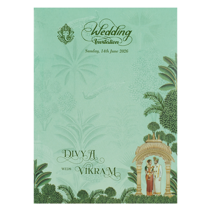 Green Elephant Mandap  Gatefold Wedding-KNKC4090