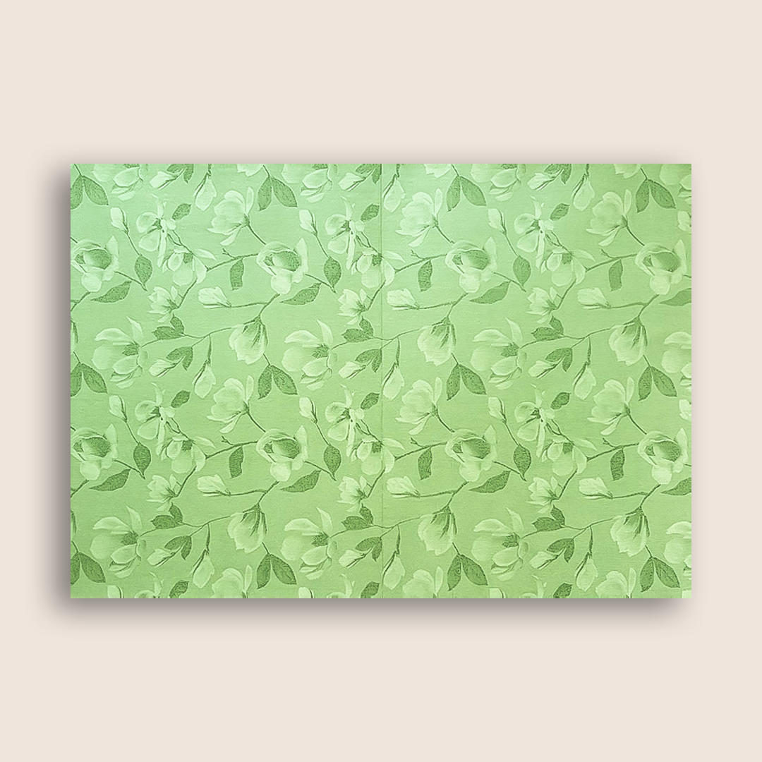 Green Gold Elephant Wedding Card - KNKC039GN