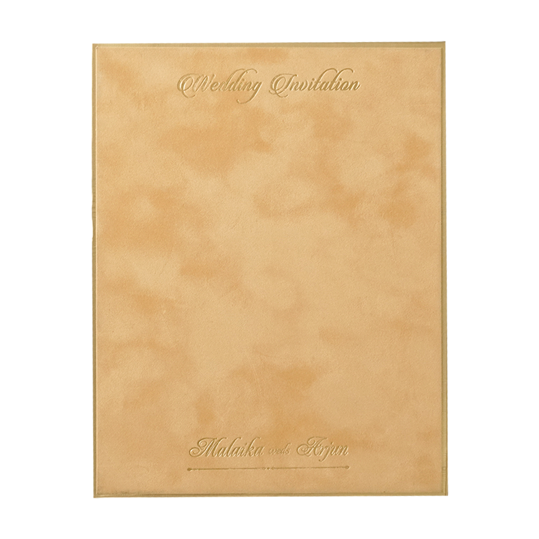 Buy Luxury Gold Monogram Padded Wedding Card