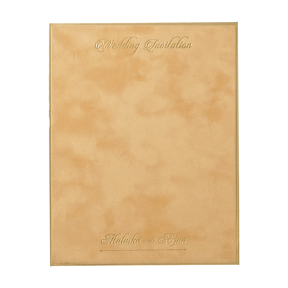 Buy Luxury Gold Monogram Padded Wedding Card