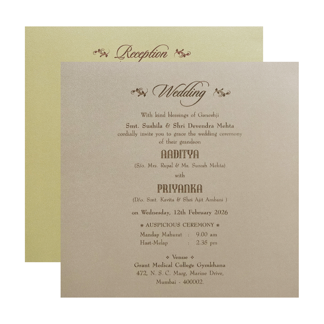 Royal Blue Velvet  Padded Square Wedding Card-KMMWD1151