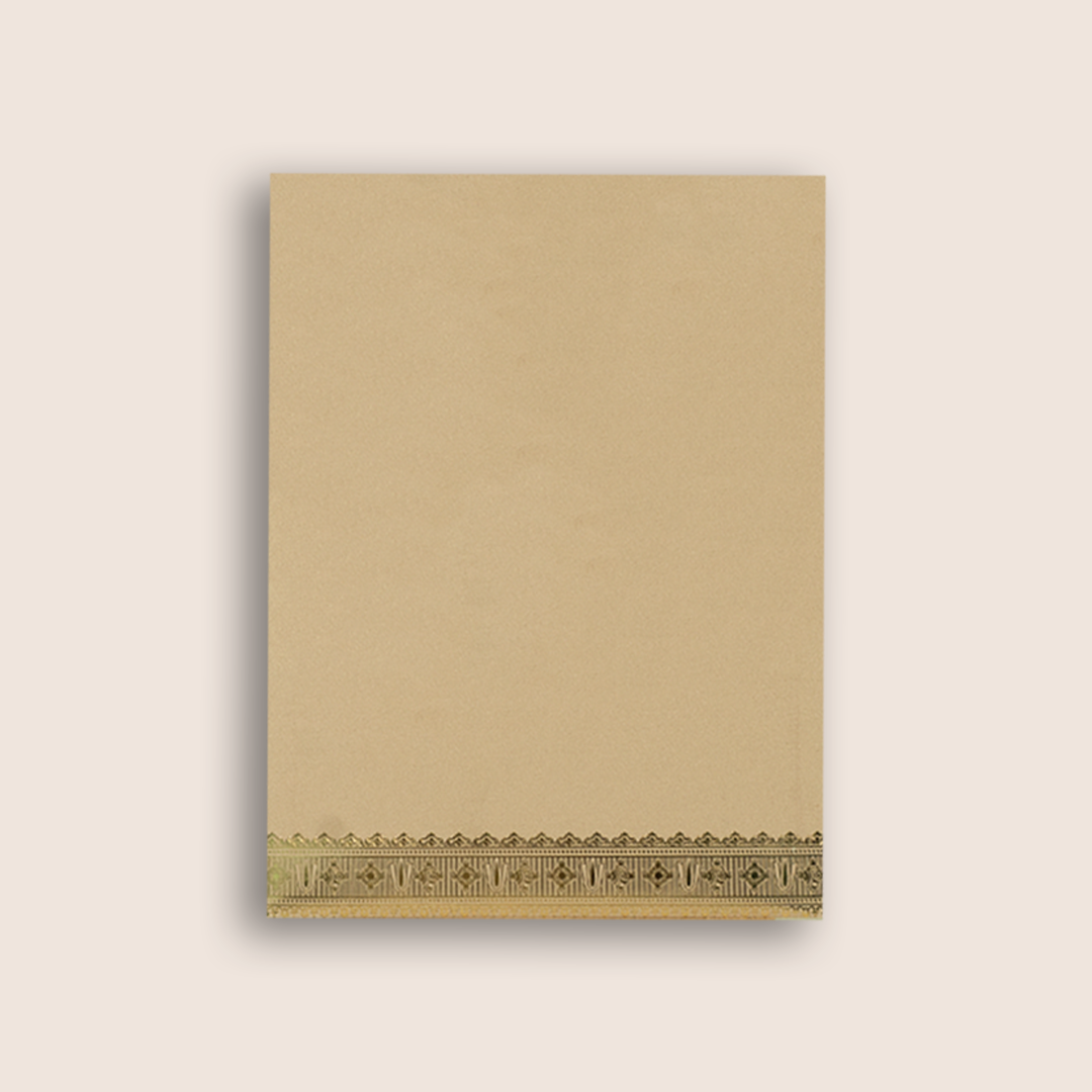 Pastel Pink Vaishnava Tilak Door Style Wedding Card - KNRR8708P