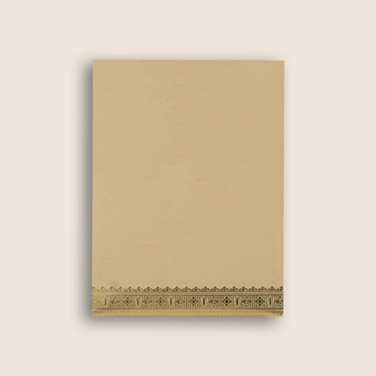 Pastel Pink Vaishnava Tilak Door Style Wedding Card - KNRR8708P