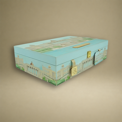 Light Blue Premium Palace Luxury Invitation box - KNLW202532