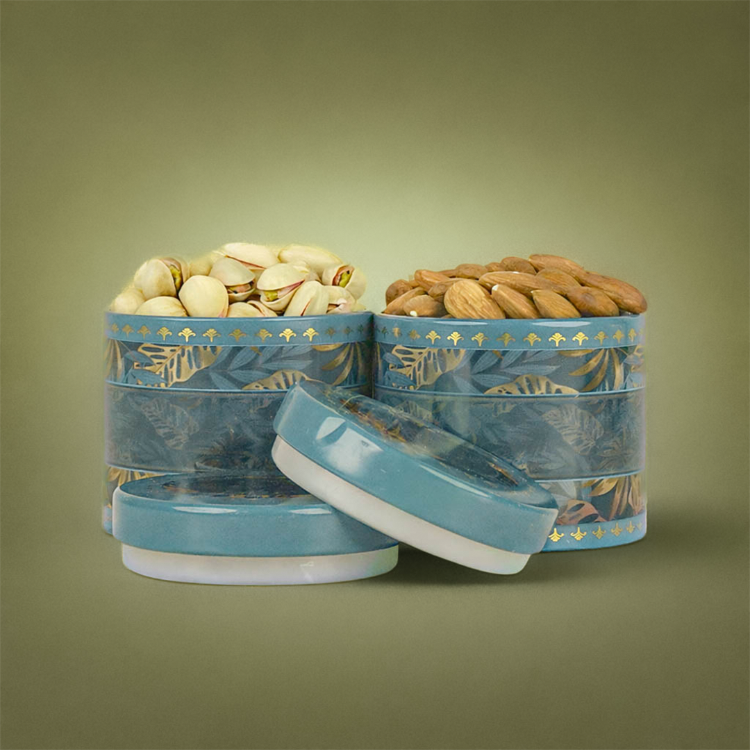 Blue Floral Leaf Return Gift Hamper-GNBT9501