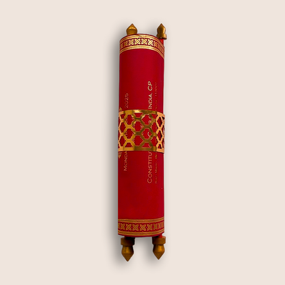 Maroon Scroll Wedding Card Box Set - KNLW202559